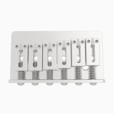 Hipshot 6 string hardtail chrome guitar bridge (modern .430'') for stratocaster