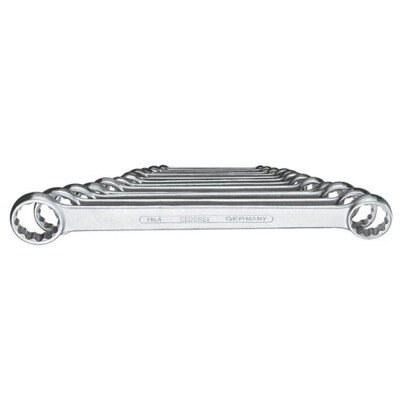 Gedore 6061700 4-8 Flat ring spanner set 6-22 mm, 8 pieces