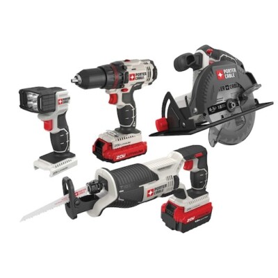 Porter Cable PCCK614L4 20V MAX* Cordless 4-Tool Combo Kit