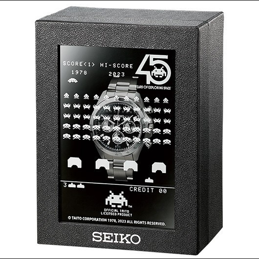 Pre-owned Seiko Shipping Now From Usa - In Stock -  Space Invaders 45th Anniversary Watch
