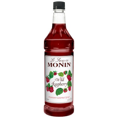 Monin Wild Raspberry Syrup - 1 Liter - 4 Per Case