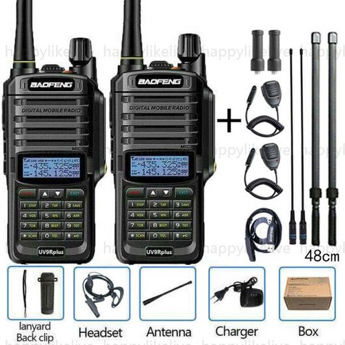 BAOFENG UV-9R PLUS VHF/UHF WALKIE TALKIE DUAL BAND HANDHELD TWO WAY RADIO 128CH
