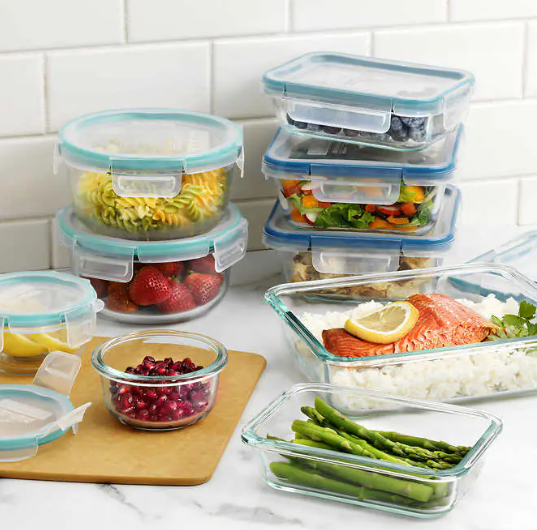Snapware Pyrex 18-Piece Glass Food Storage Set