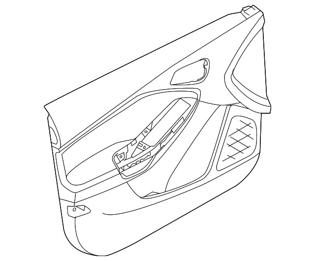 Genuine Ford Door Trim Panel F1EZ-5823943-BB