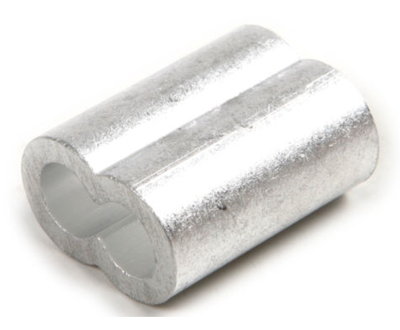 Aluminum Swage Sleeves for 3/16" Wire Rope Cable: 50, 100, 200, 500 and 1000 pcs