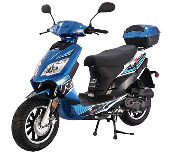 New 49cc Moped Gas Scooter Motor Bike 12" Big Tires LED Lights 100% STREET LEGAL