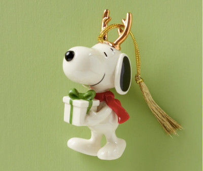 Lenox Snoopy WIth Gift Annual Christmas Ornament New 2024 895787 Peanuts