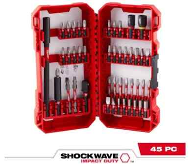 Milwaukee 48-32-4023 SHOCKWAVE Impact Duty Steel Driver Bit Set (45-Piece)