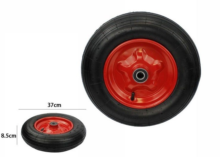 Ruota Ruotino Ad Aria Per Carrello Portapacchi 3.50-8 37cm Metallo dfh