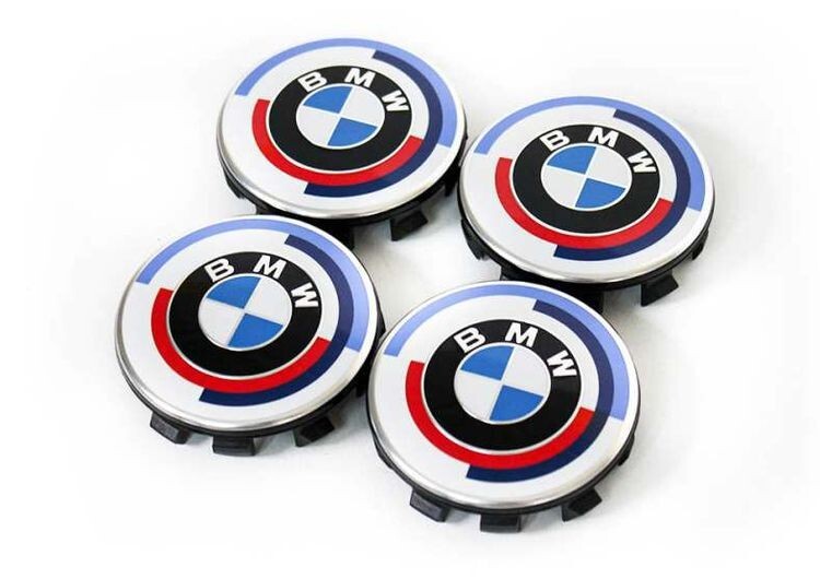 BMW Genuine M 50th Year Anniversary Wheel Centre Cap Badge