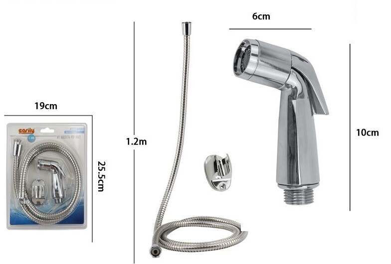 Kit Doccetta Doccino Bidet Bidè Intimo Anziani Disabili Laccio Staffa 69310 dfh