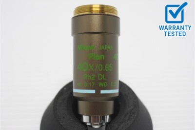Nikon Plan 40x/0.65 Ph2 DL Microscope Objective Unit 4