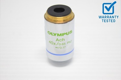 Olympus Ach 40x/0.65 PH2 Microscope Objective 