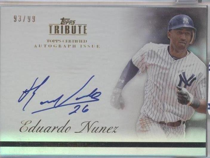 2012 Topps Tribute - Eduardo Nunez #TA-EN2