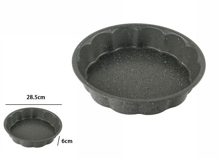 Stampo Teglia Tortiera Per Dolce Torta Antiaderente Rotondo 28cm dfh