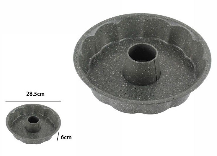 Stampo Teglia Tortiera Per Dolce Torta Ciambella Antiaderente Rotondo 28cm dfh