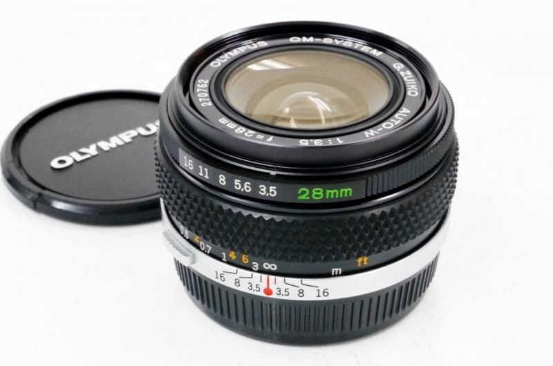【美品】OLYMPUS G.ZUIKO AUTO-W 28mm F3.5 広角 Olympus OM G.Zuiko Auto-W 28mm F3.5 Wide Angle Prime Lens
