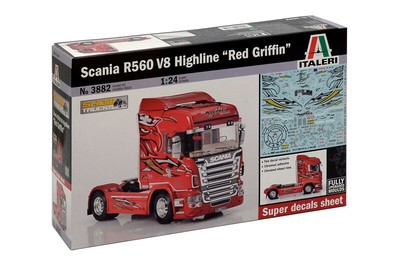 ITA3882 Italeri 1:72 Scania R560 V8 Highline Red Griffin