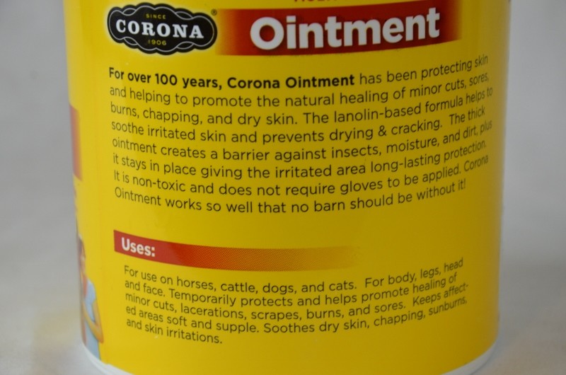 Corona Multi Purpose Ointment 36 oz Cuts Abrasion Sores Horse Cattle Dogs 05/20