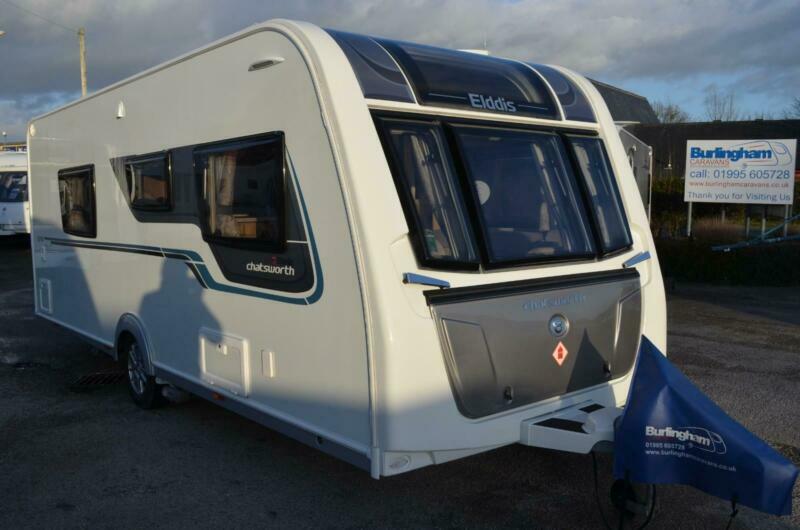 2016 Elddis Chatsworth 574 4 Berth Fixed Single Beds Touring Caravan in Garstang