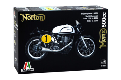 ITALERI Norton Manx 500cc 4602 1:9 Scale Model Motor Bike