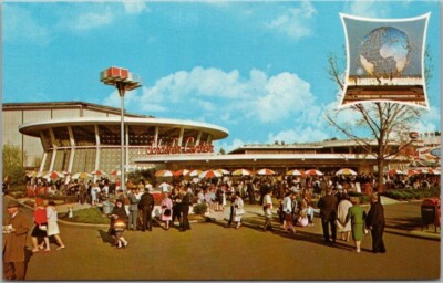 1964 NEW YORK WORLD'S FAIR Postcard ''SCHAEFER CENTER'' Dexter Chrome /Unused