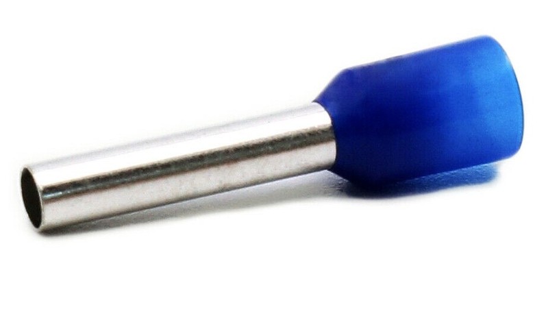 Hilpress  AderendhÃ¼Lsen 2,5mm2 Blau HÃ¼Lse 12mm Lang Isoliert 2,5hl 100 StÃ¼Ck