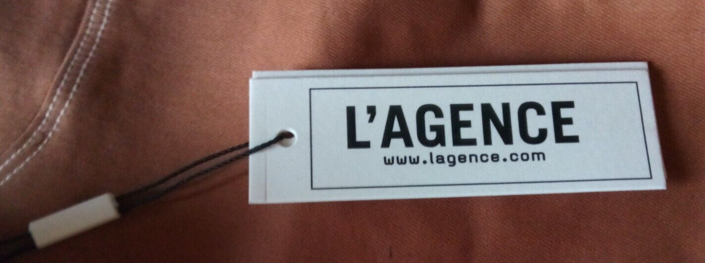 Pre-owned L'agence Women's Us Size 24 Margot Coated Skinny Jeans Java With Tags In Brown