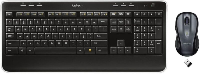 Logitech - MK530 Advanced Wireless Keyboard and Optical Mouse - Black