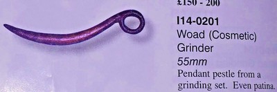 400 BC Celtic Woad Grinder Pendant ancient tool old artifact antique VG Celts ae