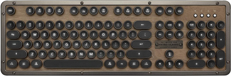 Retro Classic Bluetooth (Elwood) - Wireless/Usb Wired Walnut Wood Vintage Backli
