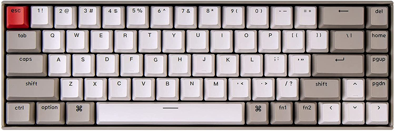 Keychron K6 68-Keys Wireless Mechanical Keyboard for Mac, 65% Compact, Bluetooth