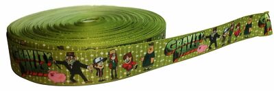 Gravity Falls Themed 1'' Wide Repeat Ribbon Sold in Yard Lots
