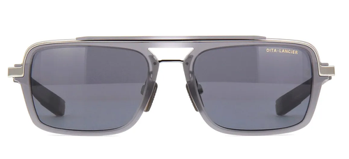 Pre-owned Dita Lancier Sunglasses Lsa-404 Dls404-56-03-a Matte Crystal Grey In Gray