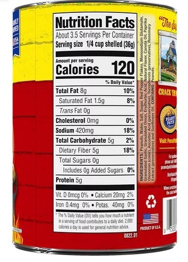 Peanut Patch Cajun Green Boiled Peanuts 12X 13.5 ounce cans Free Shipping