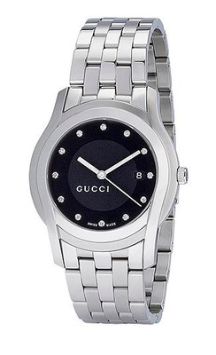 Gucci YA055213 Black Dial 12 Diamonds G-Class 5500XL Series