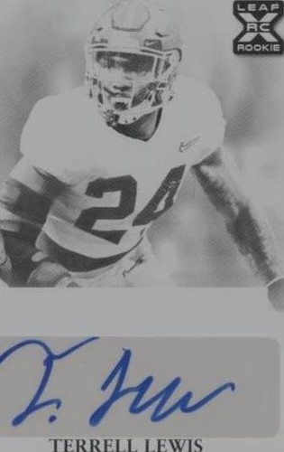 2020 Leaf Ultimate Draft Terrell Lewis #BA-TL1