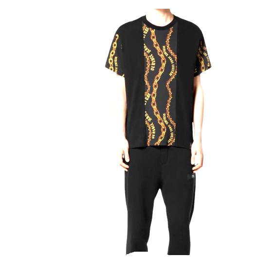 Tシャツ・カットソー VERSACE JEANS COUTURE Men T-shirt Black 1 77GAH622JS365 G89 $_57.PNG?set_id=880000500F