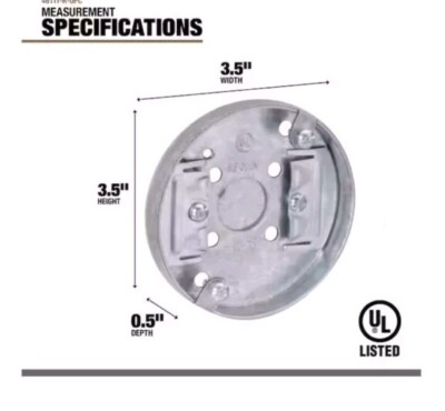 10 Pack Southwire New and Old Work Octagon Steel Pan Electrical Box