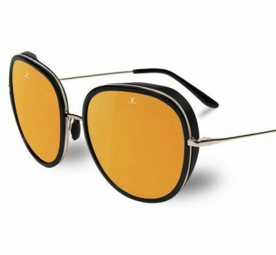 Vuarnet Sunglasses VL162900012129 VL1629 EDGE 1629 Black/Gold + Pure Brown BF