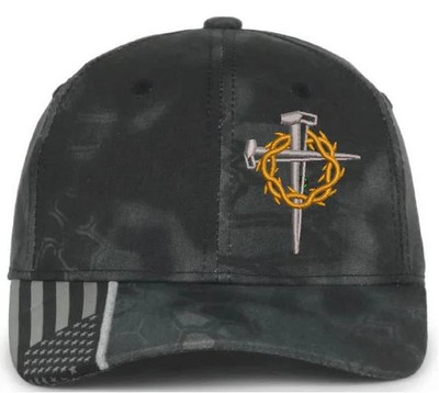 Fierstien Brand Jesus 3 Nail Crown of Thorns Embroidered Typhoon Christian Hat
