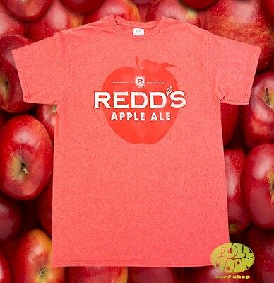 New Redd's Apple Ale Beer Short Sleeve Mens Heather Red T-Shirt