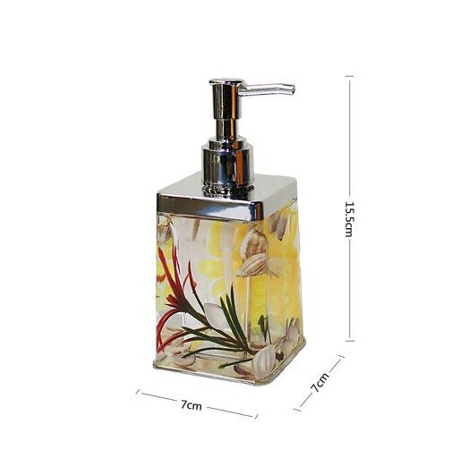 Dispenser Porta Sapone Liquido Fantasia Acqua Conchiglie Bagno Accessorio dfh