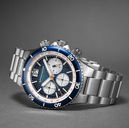 Pre-owned Spinnaker Diver's Watch Hydrofoil Sp-5086-22 Mecha Quartz 20 Atm Water Resistant