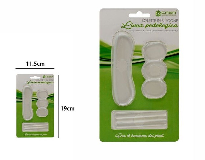 Set Cuscinetti Gel Silicone Morbido Cura Protezione Talloni Piede Adesivo dfh