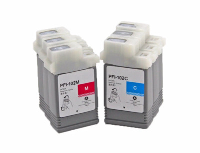 6PCS/SET PFI-102 ink cartridge for Canon IPF500 600 650 700 510 610 710 760 765 