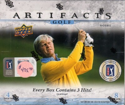 新品 2021 Upper Deck Artifacts Golf Box 1) 2021 Upper Deck Golf Artifacts Factory Sealed Hobby Box