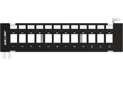 Iwillink 12 Port Blank Keystone Patch Panel