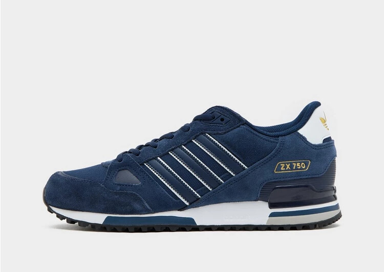 adidas Men's Originals ZX 750 Woven Shoes Trainers in Blue adidas Men's Originals ZX 750 Woven Shoes Trainers in Blue