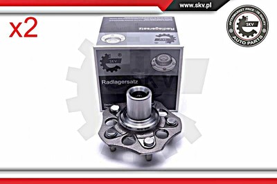 SKV 2x Wheel Bearing Kit Rear For HONDA Cr-V II 95-07 42210S10A00